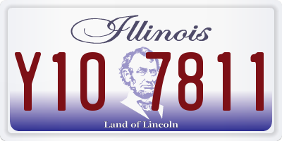 IL license plate Y107811