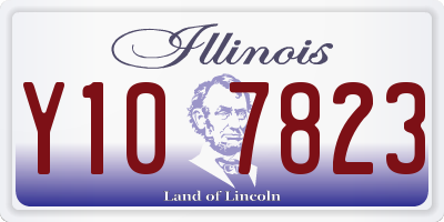 IL license plate Y107823
