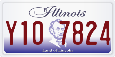 IL license plate Y107824