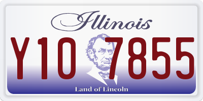 IL license plate Y107855
