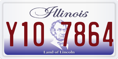 IL license plate Y107864