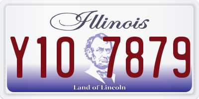 IL license plate Y107879