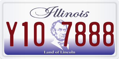 IL license plate Y107888