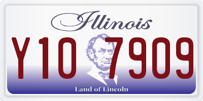 IL license plate Y107909