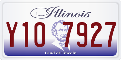 IL license plate Y107927