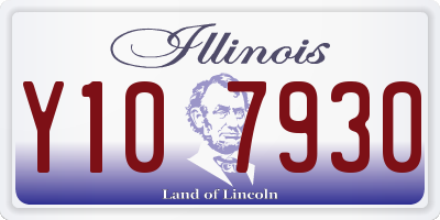 IL license plate Y107930