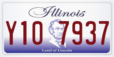 IL license plate Y107937