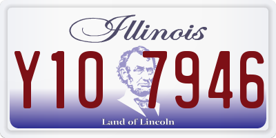IL license plate Y107946