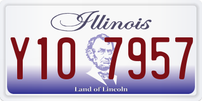 IL license plate Y107957