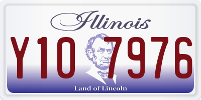 IL license plate Y107976
