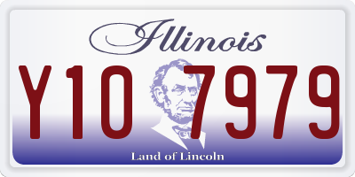 IL license plate Y107979