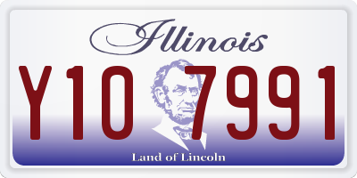 IL license plate Y107991