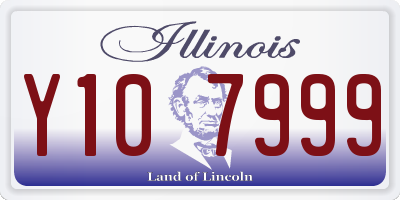 IL license plate Y107999