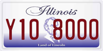 IL license plate Y108000