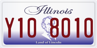 IL license plate Y108010