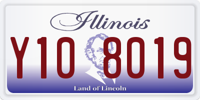 IL license plate Y108019
