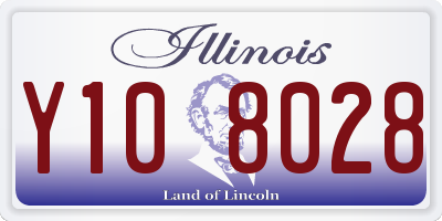 IL license plate Y108028