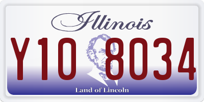 IL license plate Y108034