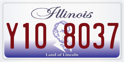 IL license plate Y108037