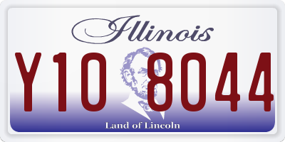 IL license plate Y108044