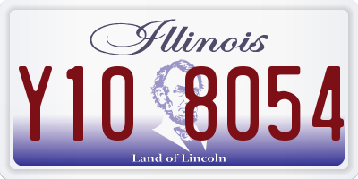 IL license plate Y108054