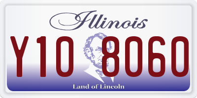 IL license plate Y108060