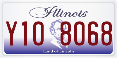 IL license plate Y108068