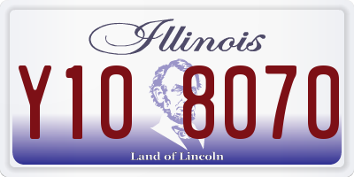 IL license plate Y108070