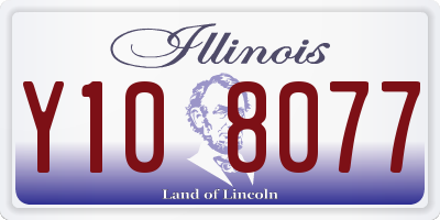 IL license plate Y108077