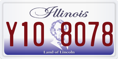 IL license plate Y108078