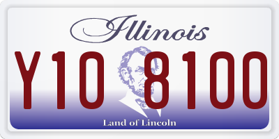 IL license plate Y108100