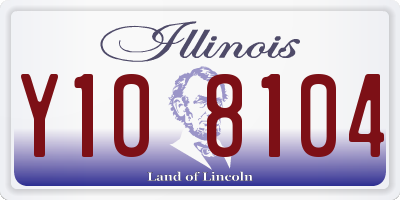 IL license plate Y108104