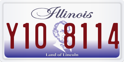 IL license plate Y108114