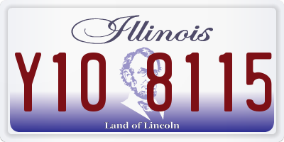IL license plate Y108115