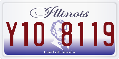 IL license plate Y108119