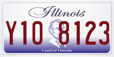 IL license plate Y108123