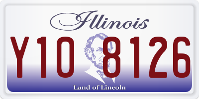 IL license plate Y108126