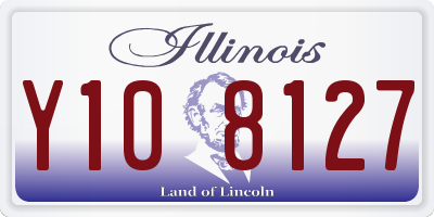 IL license plate Y108127