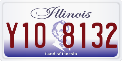IL license plate Y108132