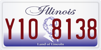 IL license plate Y108138