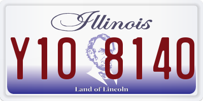 IL license plate Y108140
