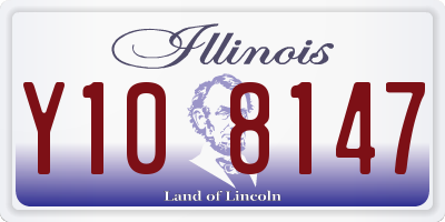 IL license plate Y108147