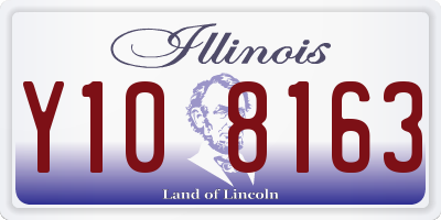 IL license plate Y108163
