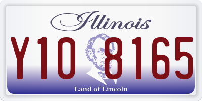 IL license plate Y108165