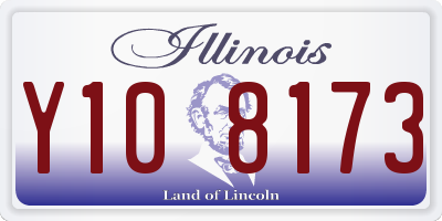 IL license plate Y108173