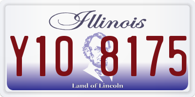 IL license plate Y108175