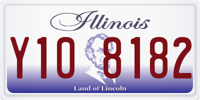 IL license plate Y108182