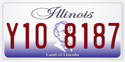 IL license plate Y108187