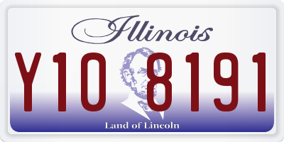 IL license plate Y108191