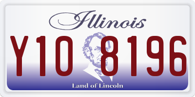 IL license plate Y108196